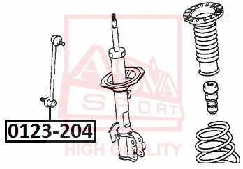 Link/Coupling Rod, stabiliser bar (0123-204)