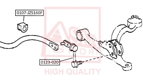 Link/Coupling Rod, stabiliser bar (0123-020)