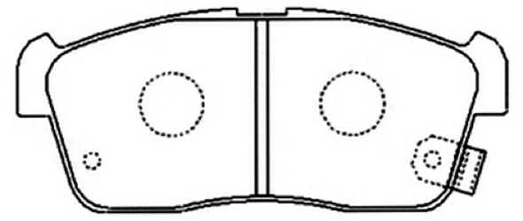 Brake Pad Set, disc brake (AKD-9443)