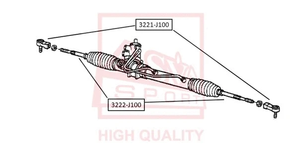Inner Tie Rod (3222-J100)