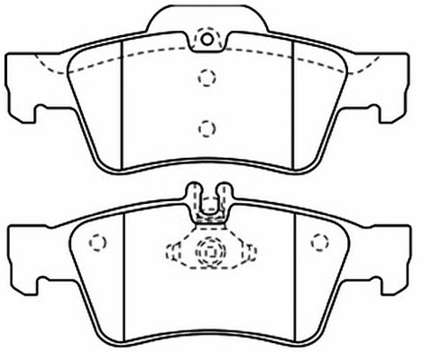 Brake Pad Set, disc brake (AKD-1364)