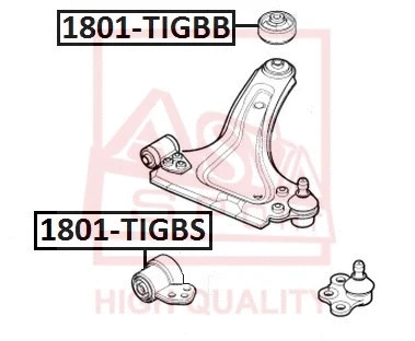 Mounting, control/trailing arm (1801-TIGBS)
