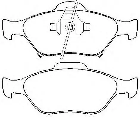 Brake Pad Set, disc brake (AKD-1839)