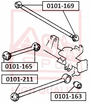 Mounting, control/trailing arm (0101-165)