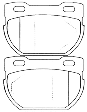 Brake Pad Set, disc brake (AKD-0276)