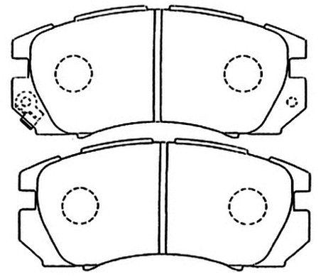 Brake Pad Set, disc brake (AKD-1335)