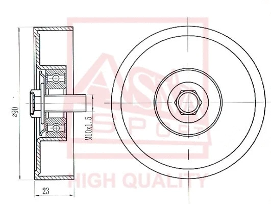 Tensioner Pulley, V-belt (SZBP-001)