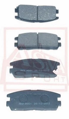 Brake Pad Set, disc brake (AKD-H001)