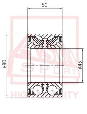 Wheel Bearing (DAC45800050)