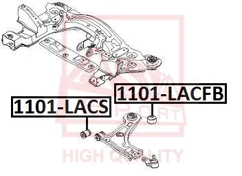 Mounting, control/trailing arm (1101-LACS)
