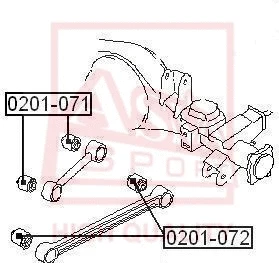Mounting, control/trailing arm (0201-071)