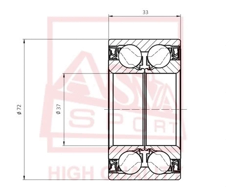 Wheel Bearing (DACM37720033)