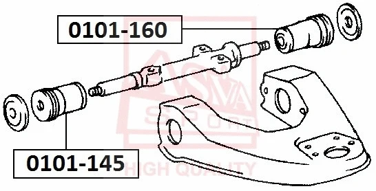 Mounting, control/trailing arm (0101-160)