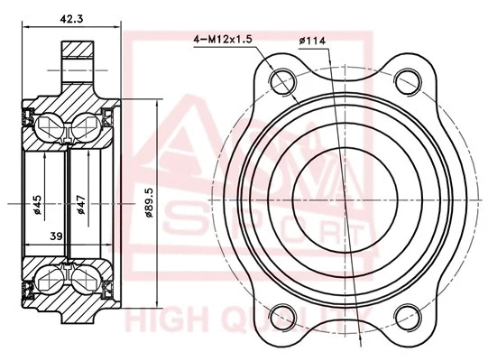 Wheel Hub (ADWH-A6MF92-KIT)