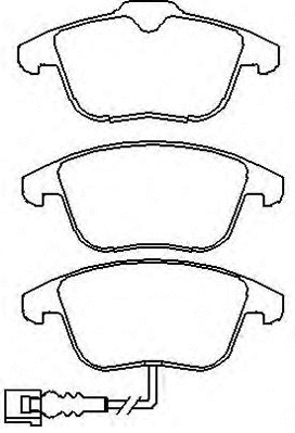 Brake Pad Set, disc brake (AKD-03483)