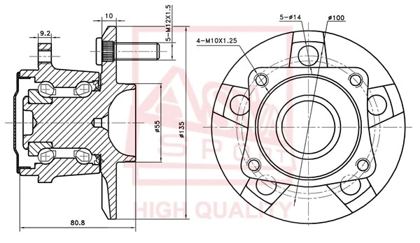Wheel Hub (TYWH-ZZT230R)