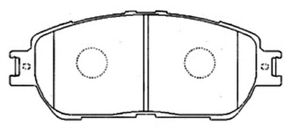 Brake Pad Set, disc brake (AKD-1480)