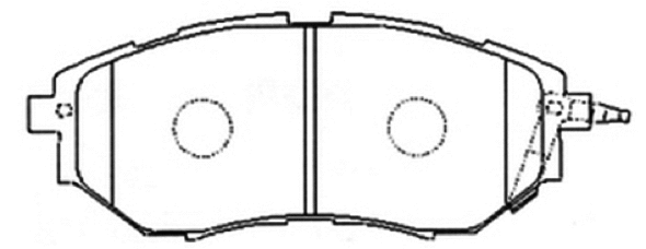 Brake Pad Set, disc brake (AKD-7499)