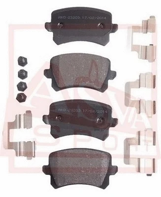 Brake Pad Set, disc brake (AKD-23203)
