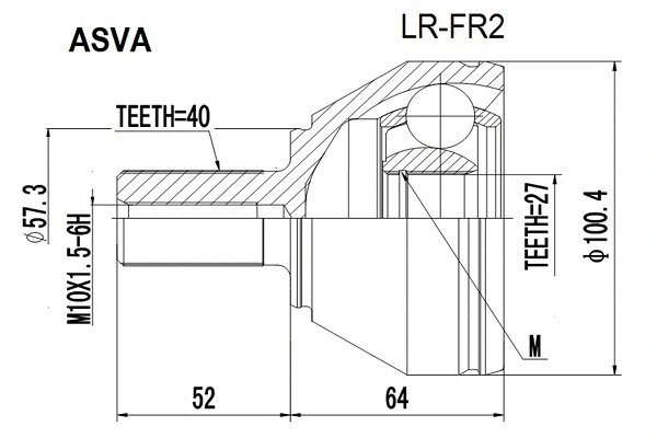 Joint Kit, drive shaft (LR-FR2)
