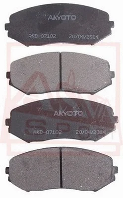 Brake Pad Set, disc brake (AKD-07102)