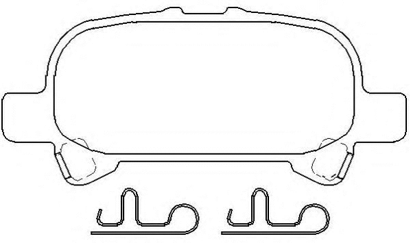 Brake Pad Set, disc brake (AKD-06030)