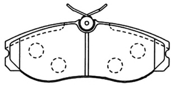 Brake Pad Set, disc brake (AKD-1308)