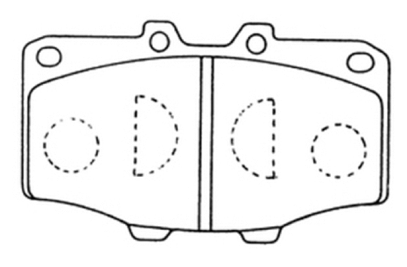 Brake Pad Set, disc brake (AKD-1002)