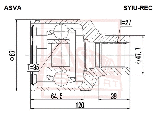Joint Kit, drive shaft (SYIU-REC)