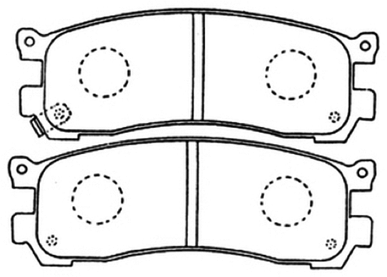 Brake Pad Set, disc brake (AKD-5290)