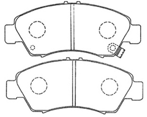 Brake Pad Set, disc brake (AKD-1159)