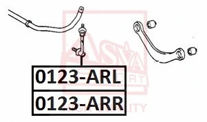 Link/Coupling Rod, stabiliser bar (0123-ARL)