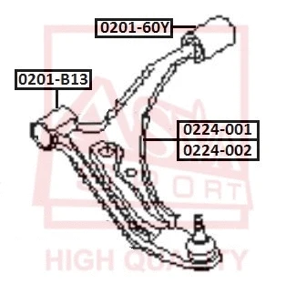 Mounting, control/trailing arm (0201-B13)