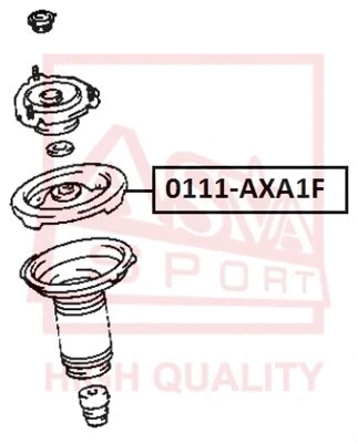 Mounting, shock absorber (0111-AXA1F)