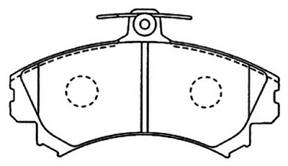 Brake Pad Set, disc brake (AKD-1283)