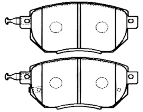 Brake Pad Set, disc brake (AKD-CA093)