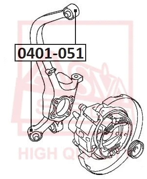 Mounting, control/trailing arm (0401-051)