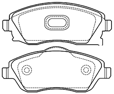 Brake Pad Set, disc brake (AKD-0361)