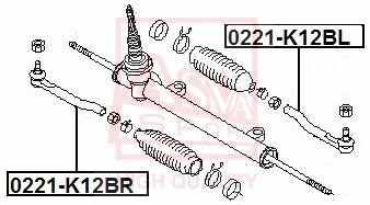 Tie Rod End (0221-K12BL)