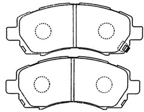 Brake Pad Set, disc brake (AKD-7398)
