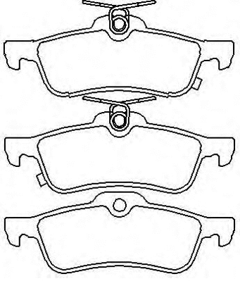 Brake Pad Set, disc brake (AKD-1840)