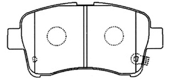 Brake Pad Set, disc brake (AKD-9461)