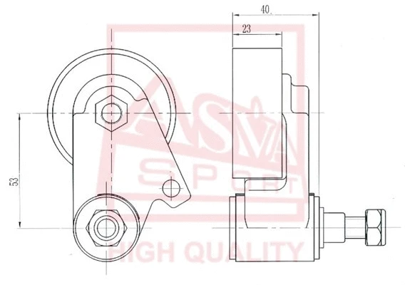 Tensioner Pulley, V-belt (MTBP-015)