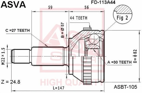 Joint Kit, drive shaft (FD-113A44)
