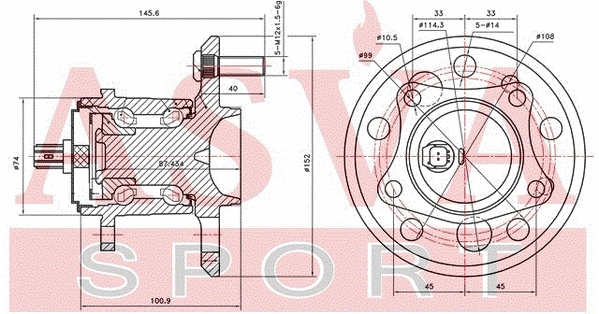 Wheel Hub (TYWH-ACV50RL)