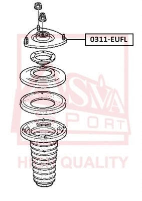 Mounting, shock absorber (0311-EUFL)