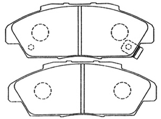 Brake Pad Set, disc brake (AKD-8223)