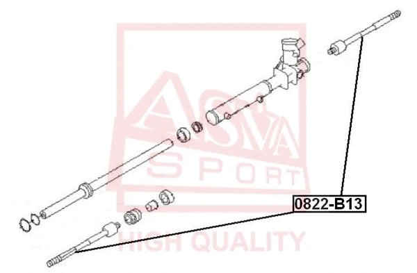 Inner Tie Rod (0822-B13)