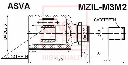 Joint Kit, drive shaft (MZIL-M3M2)