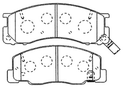 Brake Pad Set, disc brake (AKD-1199)